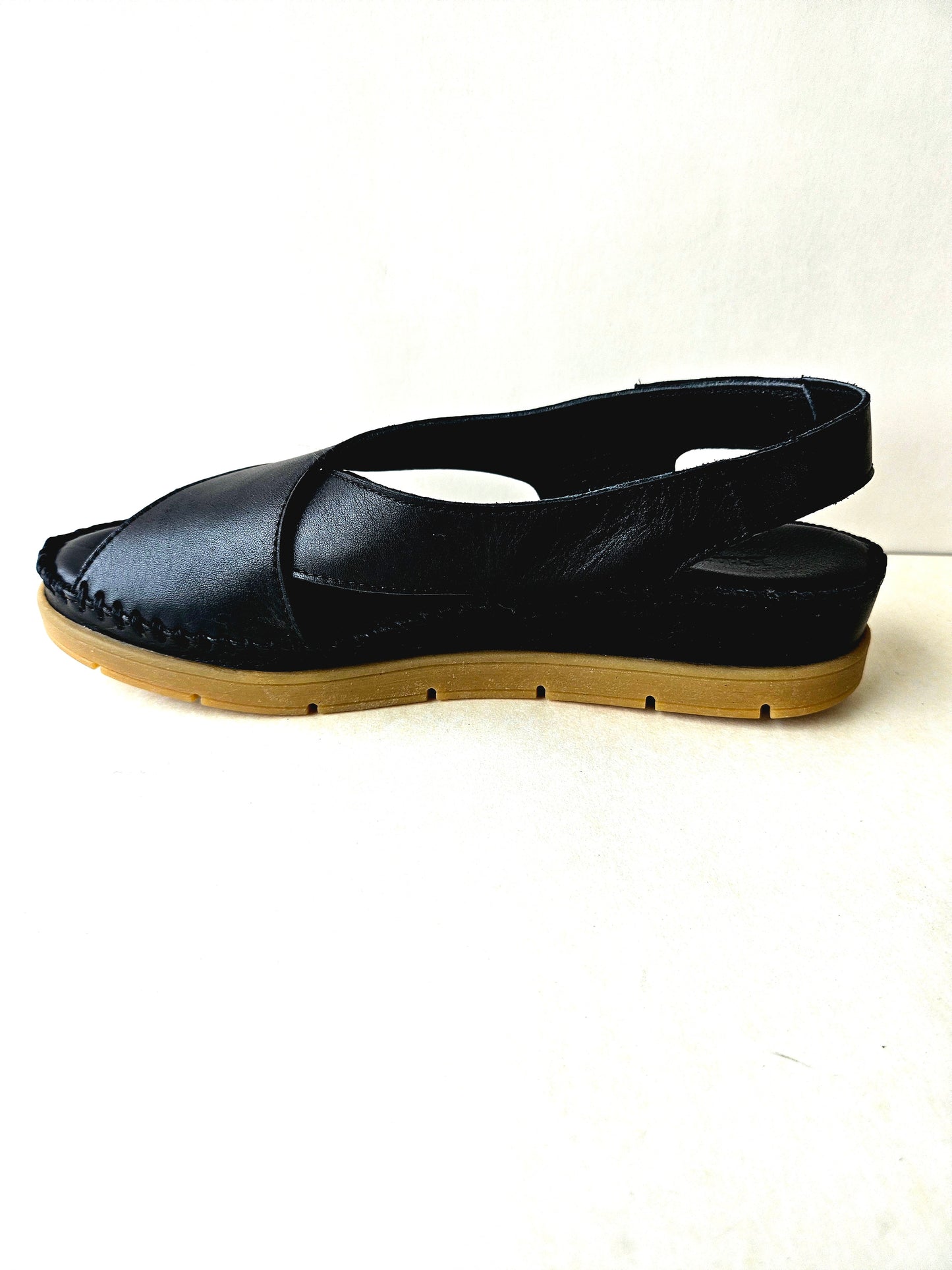 PACIFIC SANDAL - BLACK LEATHER