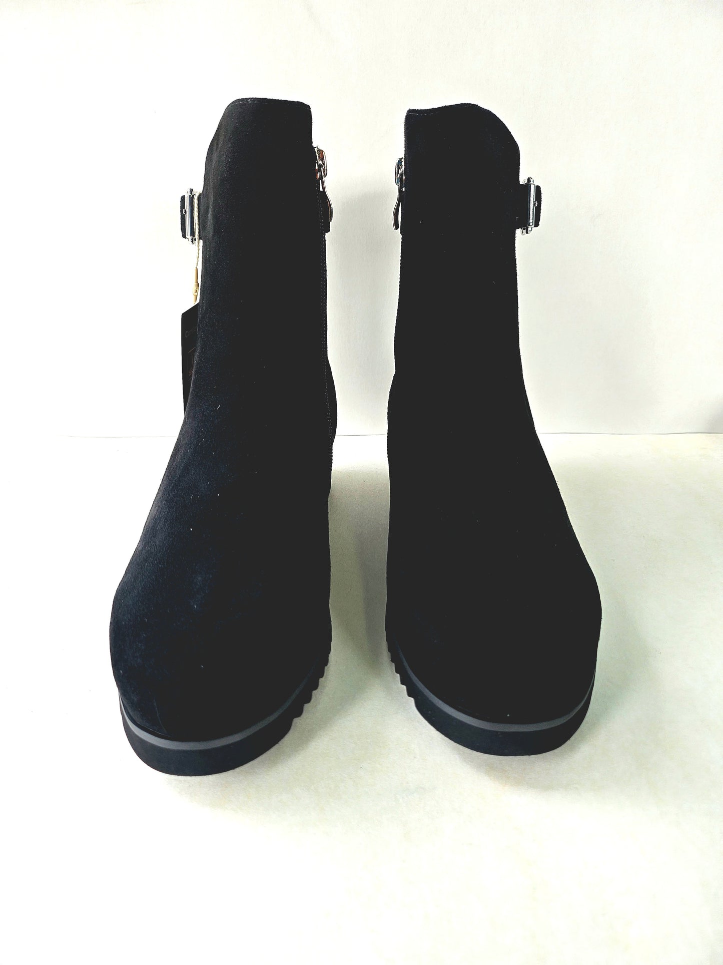NICO wedge boot WIDE FIT- black suede