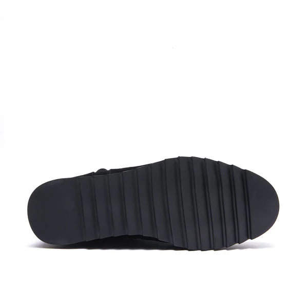NICO wedge boot WIDE FIT- black suede