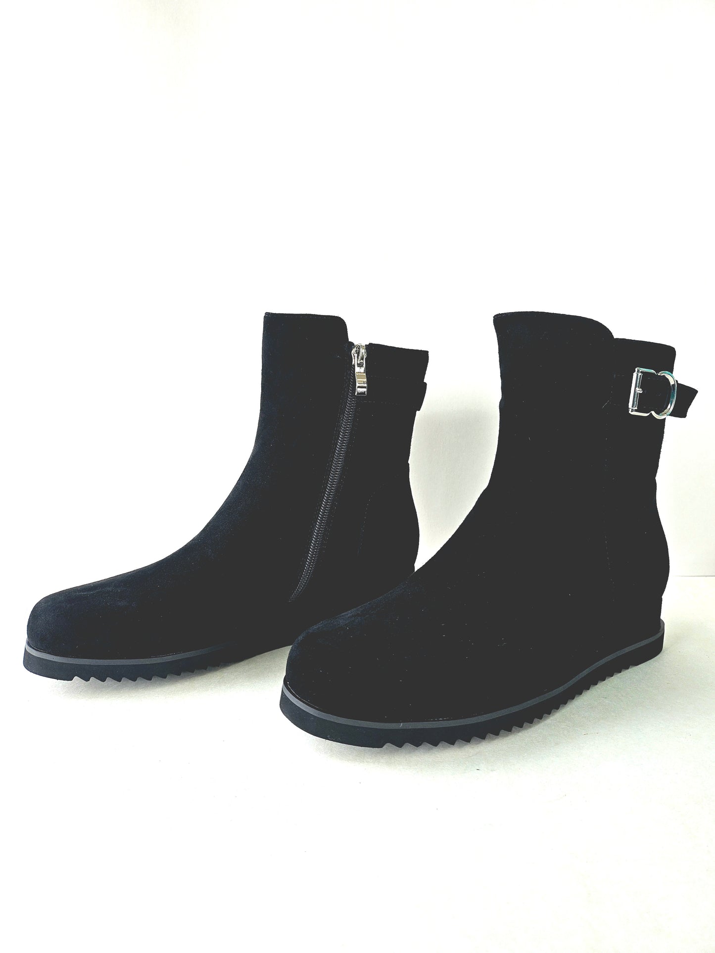 NICO wedge boot WIDE FIT- black suede